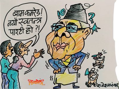 वाम कमरेड, अर्काे स्वतन्त्र पार्टी खाेल्न लागेकाे हाे ?!?