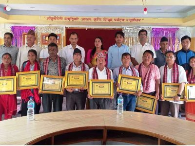 आँबुखैरेनी वाङ्मय परिषदमा कवि अनिल श्रेष्ठ