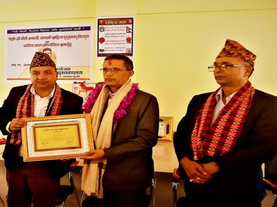 स्रष्टा रुद्र ज्ञवालीलाई जानकी साहित्यिक पुरस्कार