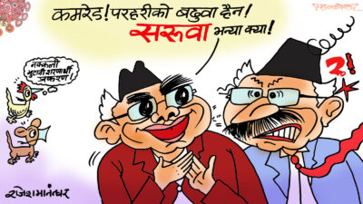 धन्दा नमान्नुस्, यो सरूवा बढुवामा पनि चलखेल नै भइरहने लोकतन्त्र हो !?
