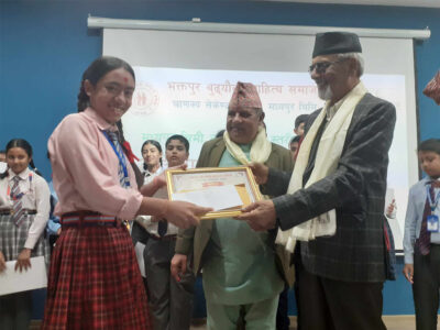 अन्तर माध्यमिक विद्यालय बुढ्यौलीपरक कविता प्रतियोगिता सम्पन्न