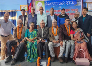 भैरव पुरस्कार मुन पौडेललाई, सुवेदीलाई वाङ्मय तथा दाहाललाई प्रतिभा पुरस्कार अर्पण