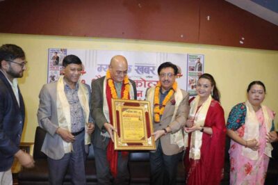 म्यूजिक खबरले सातौं वार्षिकाेत्सव मनायाे : विभिन्न  स्रष्टाहरू सम्मानित