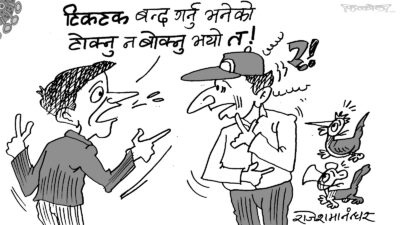 टिकटकमा सरकारको तगारो ! न टोक्नु, न बोक्नु पो पारो !?