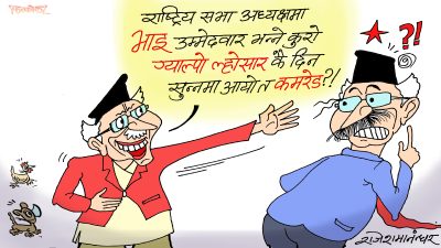 भनेपछि उम्मेदवारको कुरालाई यसरी झड्का मानिदिनु भएन क्या !?