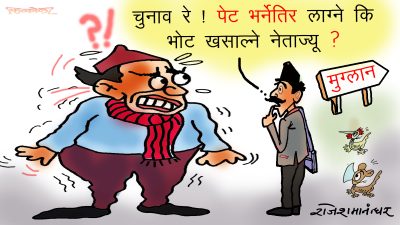 मतदानको लाइन भन्दा एयरपोर्ट र सीमानाकाबाट विदेश जानेको लाइन दुगुना लामो ?!