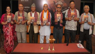 शुकदेव उपाध्यायकाे ‘भर्चुअल लभ’ उपन्यास लोकार्पित