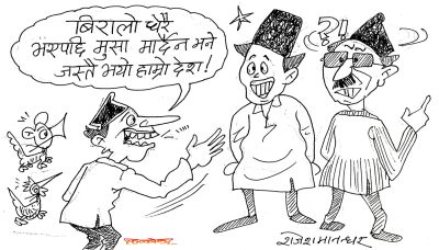 दुधचोर ढाडे बिरालाले कुँडेको दुध सिनित्तै ! केको मुसा मार्नु ? तर मार्दैछन् !?