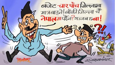 नेताका चार पाँच जिल्ला नै नेपाल भएसि बजेट कर्‍यापकुरूप त्यतै खन्याउनु परेन त ?!
