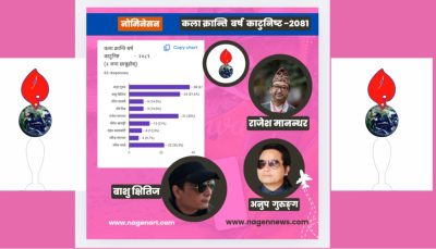 कार्टुन कलाकार राजेश मानन्धर ‘कला क्रान्ति वर्ष कार्टुनिष्ट २०८१’ घोषित