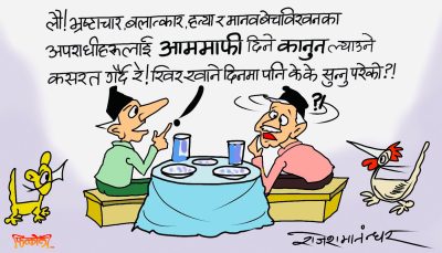 अहिलेसम्म कानुनबिनै आममाफी दिइएथ्यो ! अब चाहिँ कानुन बनाएरै आममाफी ?!