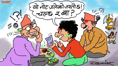 दशैँको टिकामा दक्षिणाको मैलो नोटलाई नातिनातिनाले डढेको नोट भनेर शंका गरे रे !?