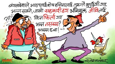 जी.बी.लाई फिर्ता ल्याएपछि त ह्‌वाँहरूको जीविका पनि ठप्प हुनेवाला छ, अनि किन ल्याउनु ?!