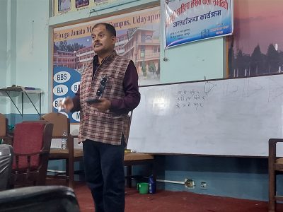 उदयपुरमा ‘पोखरेलियन छन्द’ माथि प्रशिक्षण