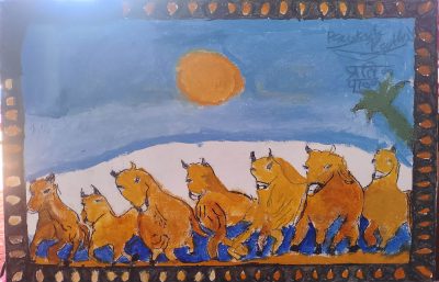 म पनि रङ्ग चलाउन सिक्दैछु…