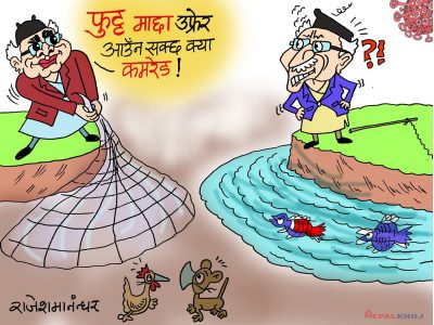 ढोक्सा त फाटिसक्यो कमरेड ! अब त जाल नै हान्ने हो, चेपागाँडा पनि छुट्दैनन् !?