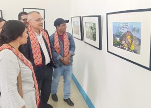 विपद् व्यवस्थापनसम्बन्धी सन्देशसहित कार्टुन प्रदर्शनी विपद् व्यवस्थापनसम्बन्धी सन्देशसहित कार्टुन प्रदर्शनी