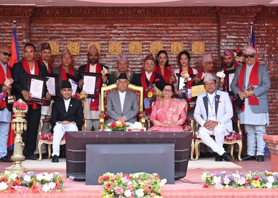 अभिनेता मदनकृष्ण श्रेष्ठलाई ‘राष्ट्रिय दीर्घसाधना सम्मान २०८३’ प्रदान