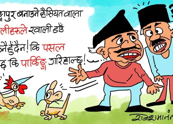 हामी नेपाली साह्रै बाठा ! खाली ठाउँ देख्नै हुन्न !! कि पसल कि पार्किङ शुरू गरिहाल्छाैँ !?