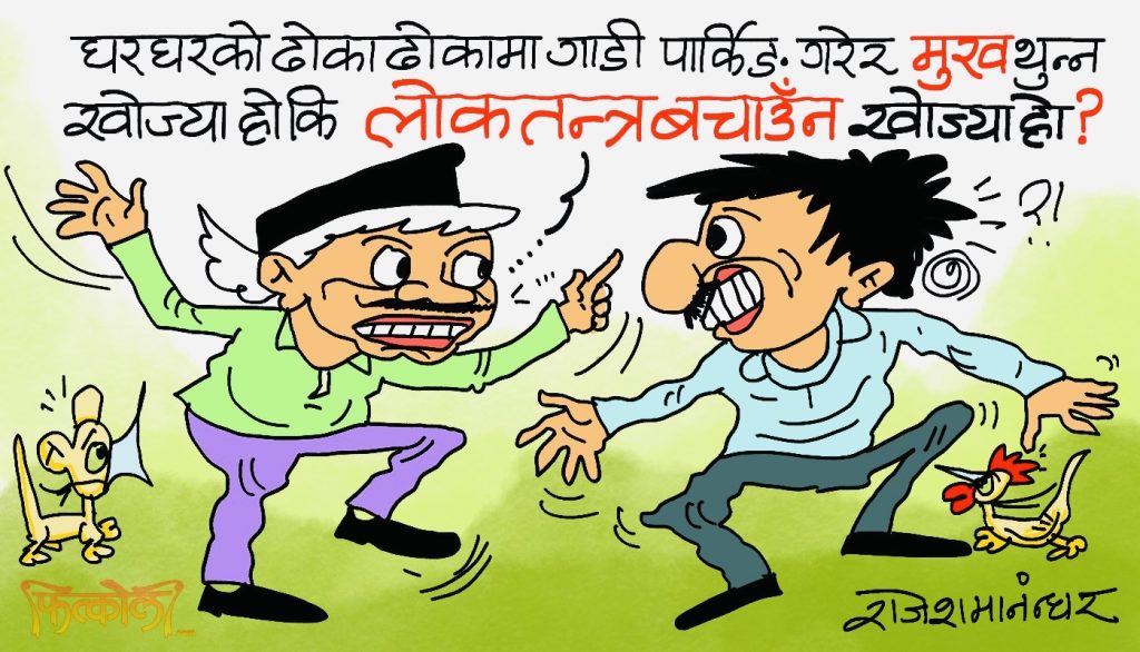 चाेर ढाेका दुला र जस्केला नथुनी लाेकतन्त्र कसरी बँचाउन सकिन्छ त !?