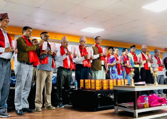 उपन्यासकार दुर्गा काफ्लेको कृति ‘अनुराग र वियोग’ लोकार्पण