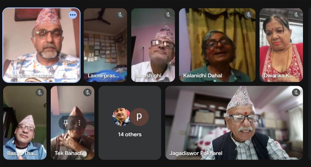 कर्मदा सिर्जना मञ्चकाे  ६० औँ प्रविधिमैत्री  कविगोष्ठी
